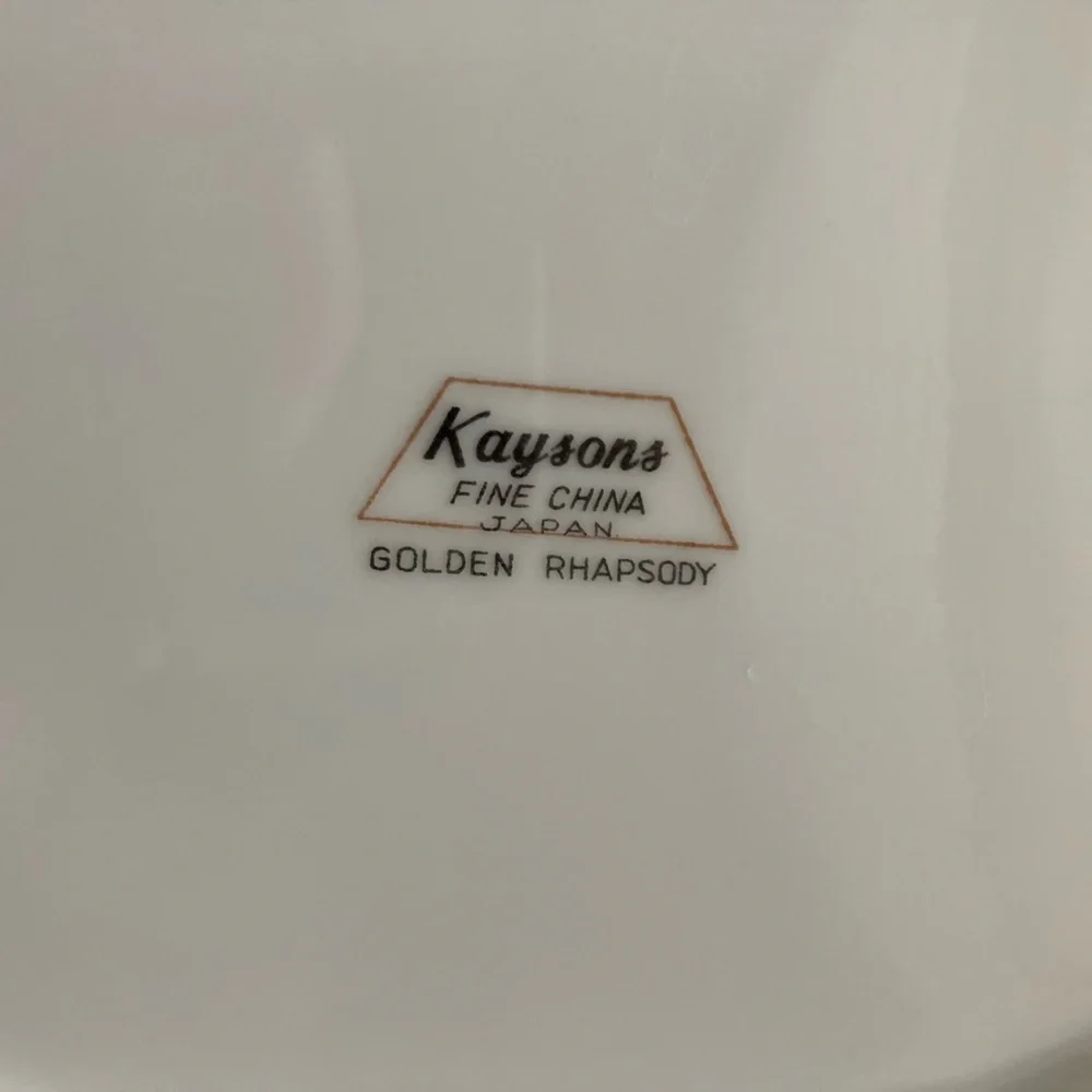 Kaysons Golden Rhapsody Oval Serving Dish - Picture 4 of 7